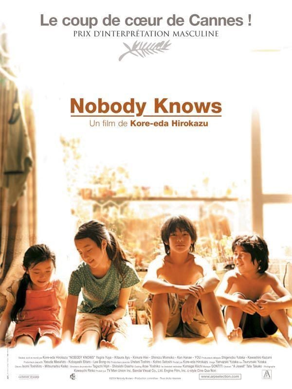 Si des gens veulent re-avoir un traumatisme à la tombeau des lucioles je vous invite à regarder Nobody Knows qui est inspiré de faits réels, il est génial.