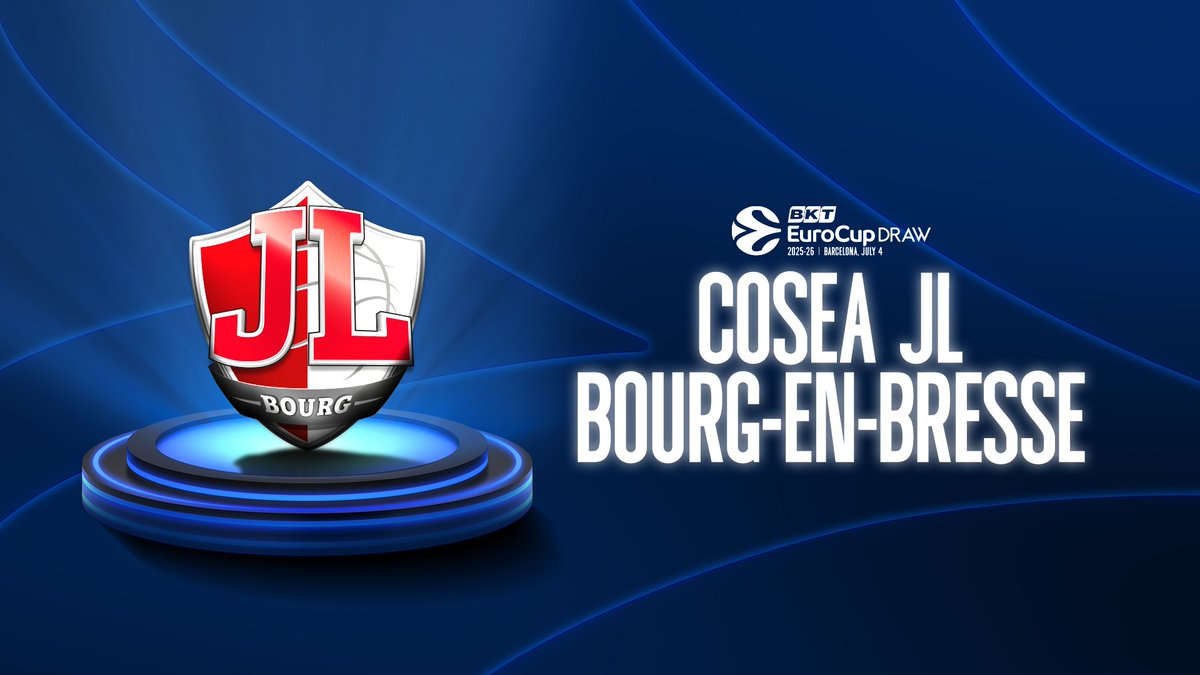 BKT EuroCup (@eurocup) on Twitter photo French side <a href="/JLBourgBasket/">JL Bourg Basket</a> joins the EuroCup journey in Group B for another thrilling season!
#RoadToGreatness French side <a href="/JLBourgBasket/">JL Bourg Basket</a> joins the EuroCup journey in Group B for another thrilling season!
#RoadToGreatness