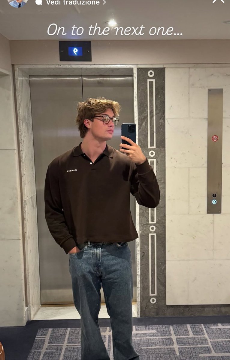 the category is: nicholas galitzine mirror selfie
