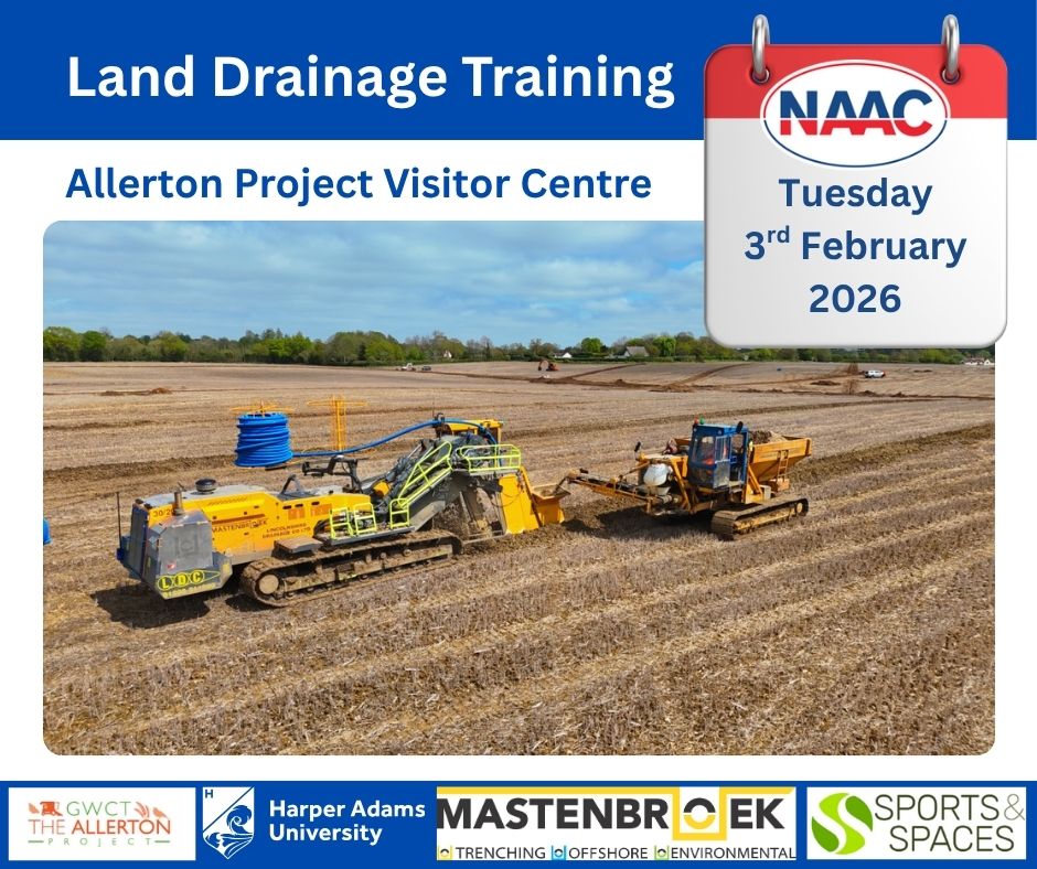 The NAAC (@thenaac) on Twitter photo Get your tickets for the NAAC #LandDrainage Training on the 3rd Feb 2026 at the <a href="/AllertonProject/">The Allerton Project</a> Visitor Centre. Led by a panel of expert speakers from <a href="/HarperAdamsUni/">Harper Adams University</a>, Industry & Allerton. Download event flyer & book naac.co.uk/events-and-tra… #farming #Agriculture <a href="/MastenbroekLtd/">Mastenbroek</a> Get your tickets for the NAAC #LandDrainage Training on the 3rd Feb 2026 at the <a href="/AllertonProject/">The Allerton Project</a> Visitor Centre. Led by a panel of expert speakers from <a href="/HarperAdamsUni/">Harper Adams University</a>, Industry & Allerton. Download event flyer & book naac.co.uk/events-and-tra… #farming #Agriculture <a href="/MastenbroekLtd/">Mastenbroek</a>