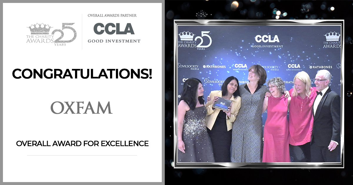 Charity_Awards's tweet image. Congratulations to @oxfamgb for winning the 'Overall Award for Excellence' category!
See why it won via the link in the bio.
#CharityAwards