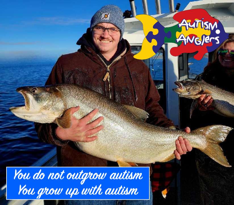 "Gage is a great kid, he graduated high school so I promised him a lake trout trip. He actually got me back into fishing. Gage has never turned down an opportunity to go fishing. He works at tractor supply and got in to JC under a program designed for people on the spectrum."