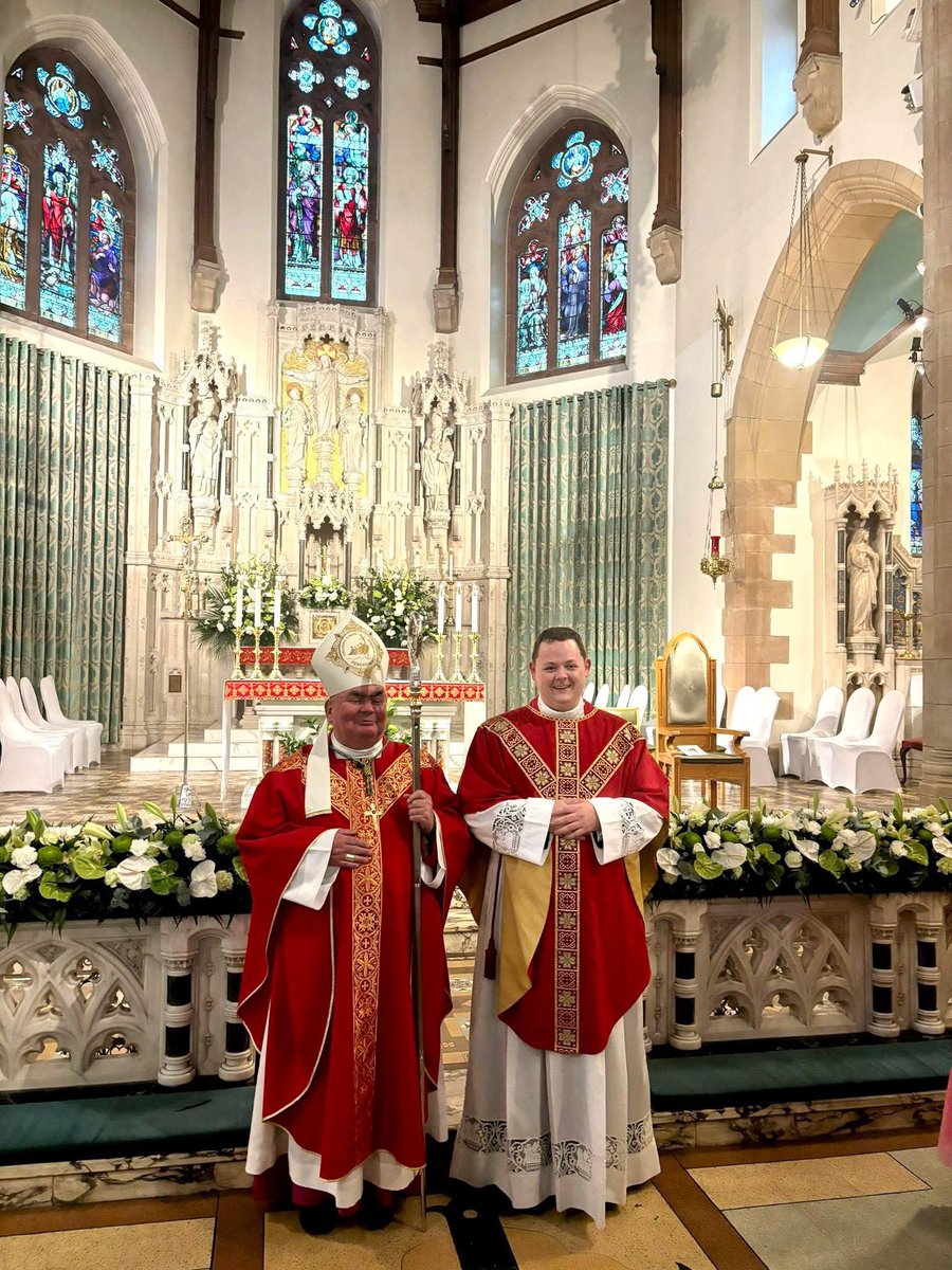Congratulations to our newest priest, Fr Christopher Furmage, ordained to the priesthood last night by Bishop Toal.

Fr Chris will celebrate his First Mass at 3.00pm today in St Augustine’s Coatbridge. All welcome.

Please keep Fr Chris in your prayers.