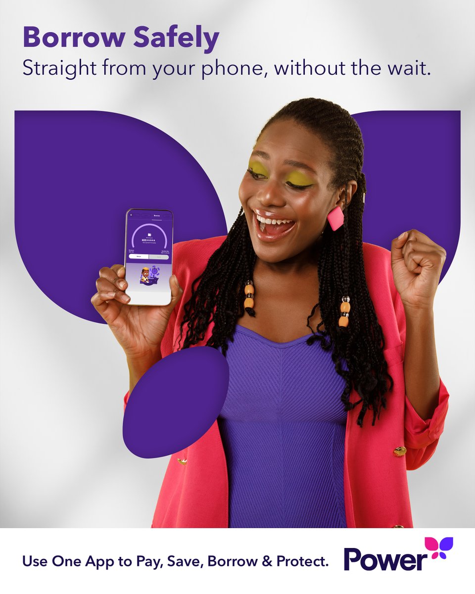 yourpowerapp's tweet image. When life demands more than your wallet can offer, let Power step in to support you.

Access fair, flexible credit straight from your phone, with repayments that align with your income.

Our queries/technical support lines:
KE: 0711 08 22 22
UG: +256 762 979 644

#HelloPower