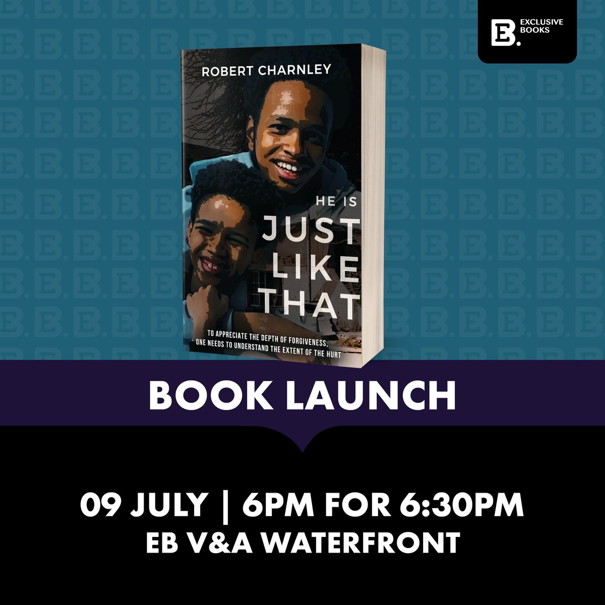 Exclusive Books (@exclusivebooks) on Twitter photo ๐๐๏ธ Join us at EB <a href="/VandAWaterfront/">vandawaterfront</a> for a book launch for He Is Just Like That by Robert Charnley.
RSVP is essential here: exclusivebooks.co.za/pages/events#?โฆ ๐๐๏ธ Join us at EB <a href="/VandAWaterfront/">vandawaterfront</a> for a book launch for He Is Just Like That by Robert Charnley.
RSVP is essential here: exclusivebooks.co.za/pages/events#?โฆ