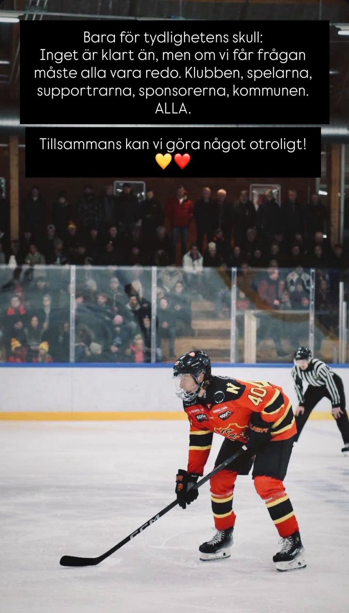Är Norrtälje redo att växla upp ytterligare?

Mycket pekar på att NIK får frågan om att spela HockeyEttan.

Alla redo? I så fall kör vi 💛❤️
