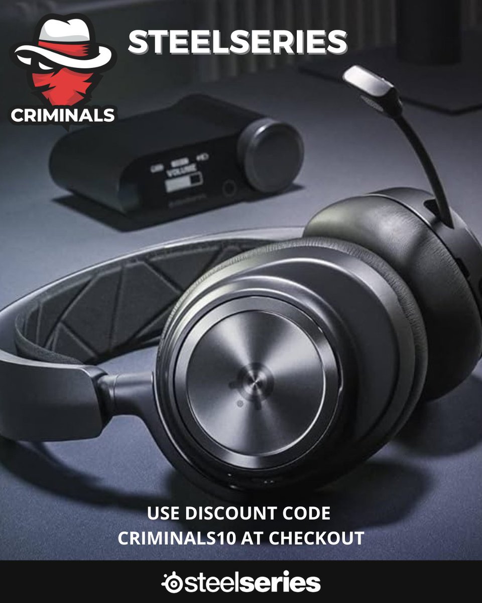 Criminals (@criminalsorg) on Twitter photo 🔥 Level Up Your Game with SteelSeries x Criminals Esports! 🔥
Together with our collaboration with <a href="/SteelSeries/">SteelSeries</a> we are ready to bring you elite gear built for champions. Whether you're grinding ranked or dominating the battlefield, it's time to play like a Criminal. 💥
💸 Use 🔥 Level Up Your Game with SteelSeries x Criminals Esports! 🔥
Together with our collaboration with <a href="/SteelSeries/">SteelSeries</a> we are ready to bring you elite gear built for champions. Whether you're grinding ranked or dominating the battlefield, it's time to play like a Criminal. 💥
💸 Use