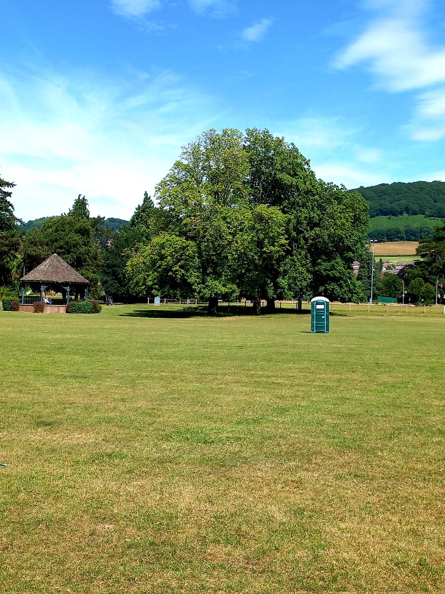Mystery object appears in the Park in Abergavenny on my route back from the pub🤔🤗 #abergavenny
