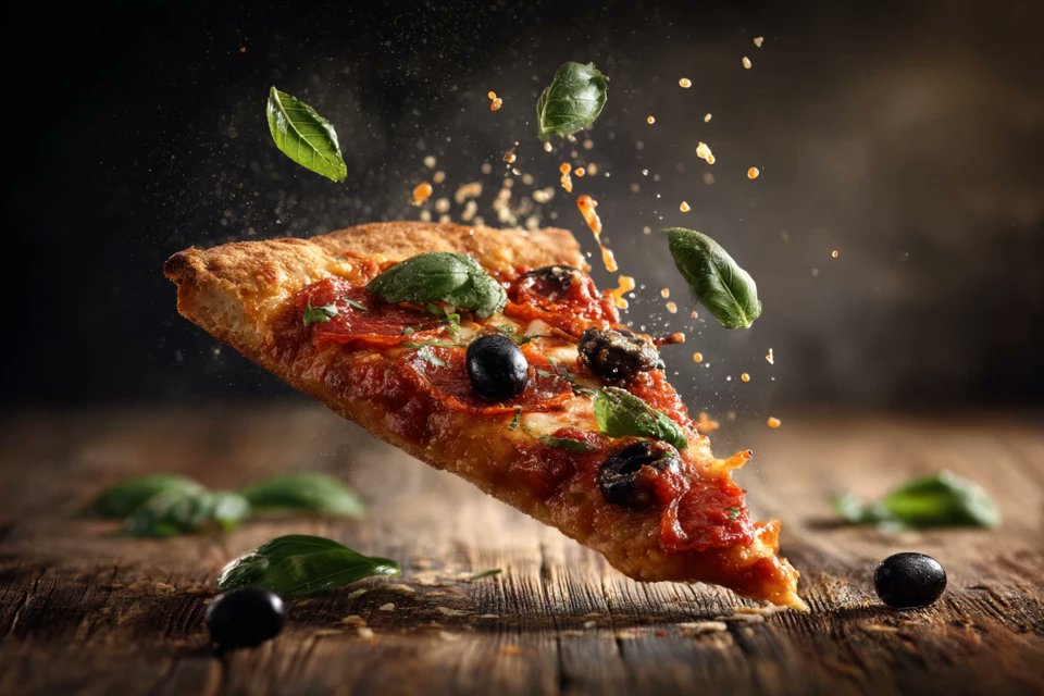 azed_ai's tweet image. Prompt share: Food photography

💬Prompt:
Advertising-style food photography of [subject 1] arranged on a rustic table, with [subject 2] floating above in mid-air and a splash of [subject 1] frozen in motion. High-resolution photo manipulation with selective soft focus, clean…