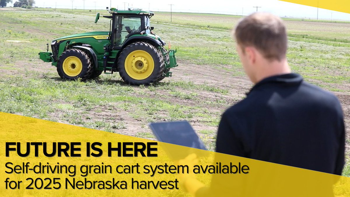 Future is here: Self-driving grain cart system available for 2025 Nebraska harvest dlvr.it/TLkVd2