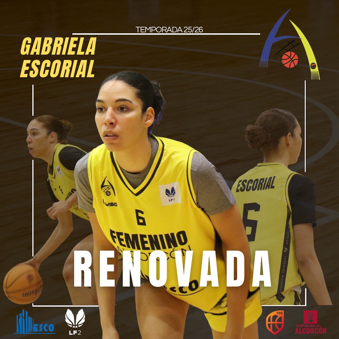 ✨𝐑𝐄𝐍𝐎𝐕𝐀𝐃𝐀✨

¡Gabriela Escorial seguirá creciendo en el FA en la Temp. 25/26! 💛🏀
La joven ala-pívot madrileña afronta su segunda temporada en #LF2 con energía, rebote y muchísima proyección 🔝

¡Seguimos contigo, Gabi! 🙌

#YosoydelFA #FAmilia #MareaAmarilla #LF2