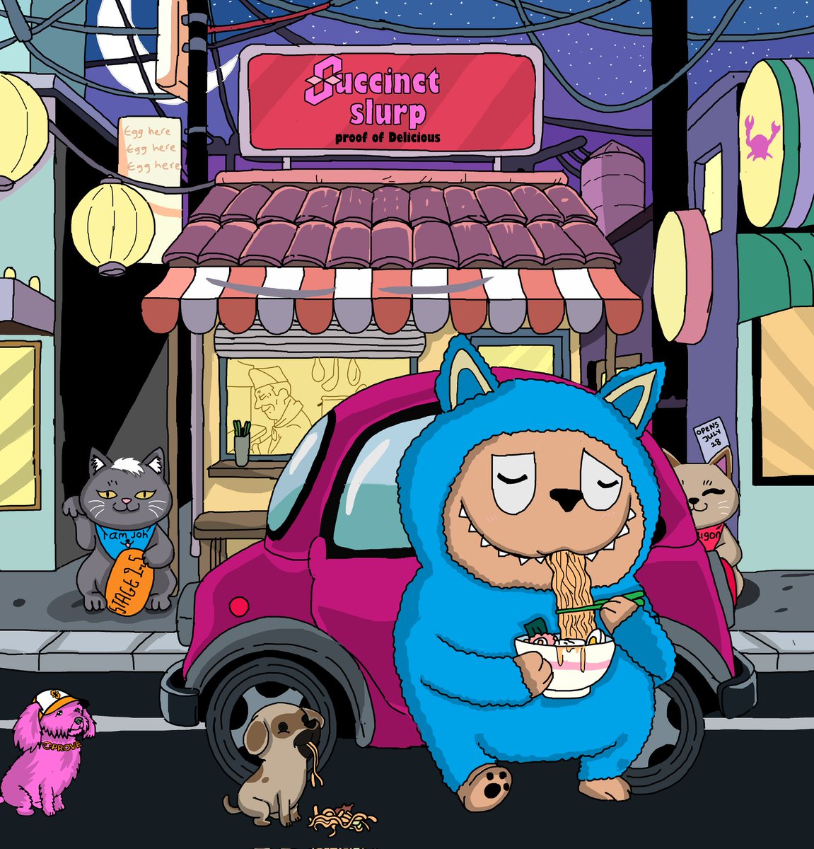 A new art for a New day on <a href="/SuccinctLabs/">Succinct</a> 

Zklabubu enjoying that scrumptious noodles from the Succinct slurp Shop
That feeling when you know you have done everything right 
Made it to stage 1
Made it to stage 2
Staking on stage 2.5
Anticipating roles (PUL)
Awaiting Mainnet