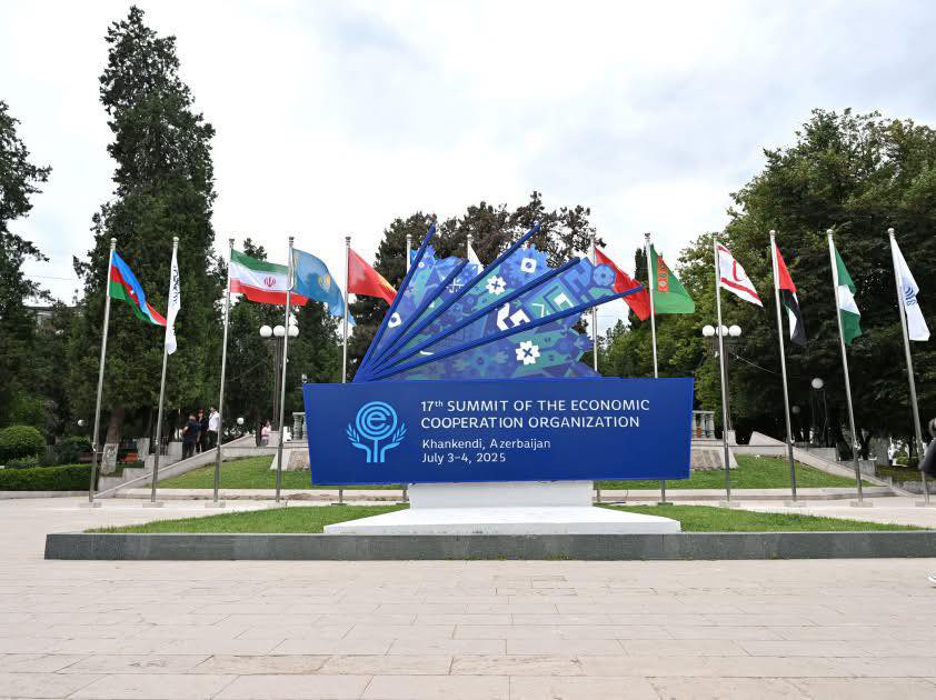 Aykhanh's tweet image. The Republic of #Azerbaijan hosts the 17th Summit of the Economic Cooperation Organization (@ECO_int) in the city of #Khankendi.
Hosting such an important event in Azerbaijan demonstrates country’s proactive stance in the ECO and high recognition of its contribution to the…