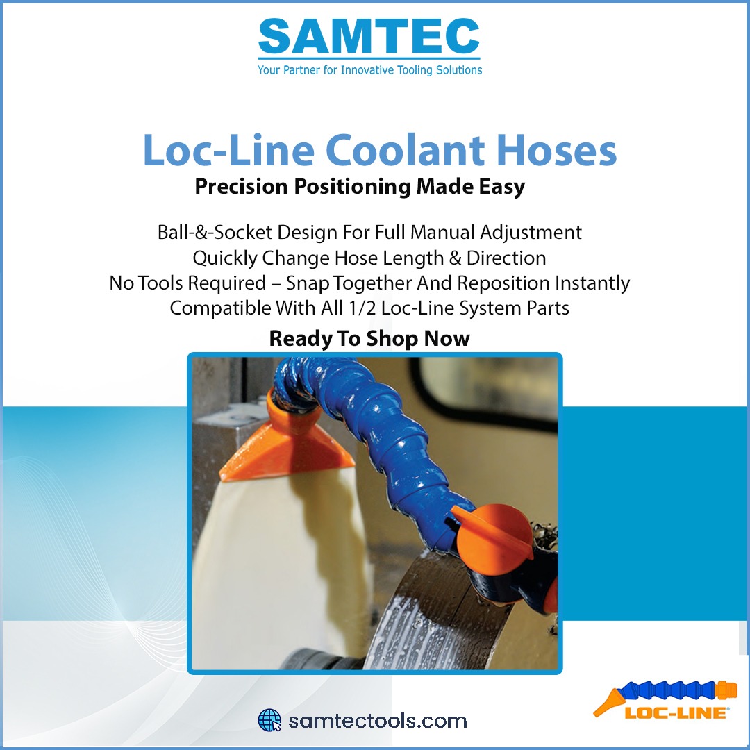 SamtecTool's tweet image. Upgrade with the Loc-Line® Mirror Kit – flexible, durable, and compatible with your 1/2″ system. Perfect for precision visibility in tight spaces!.
#LocLine #MirrorKit #MachiningTools #PrecisionWork #SAMTECTools #CNCPrecision #carbide #machining #instamachinist #threadingmachine