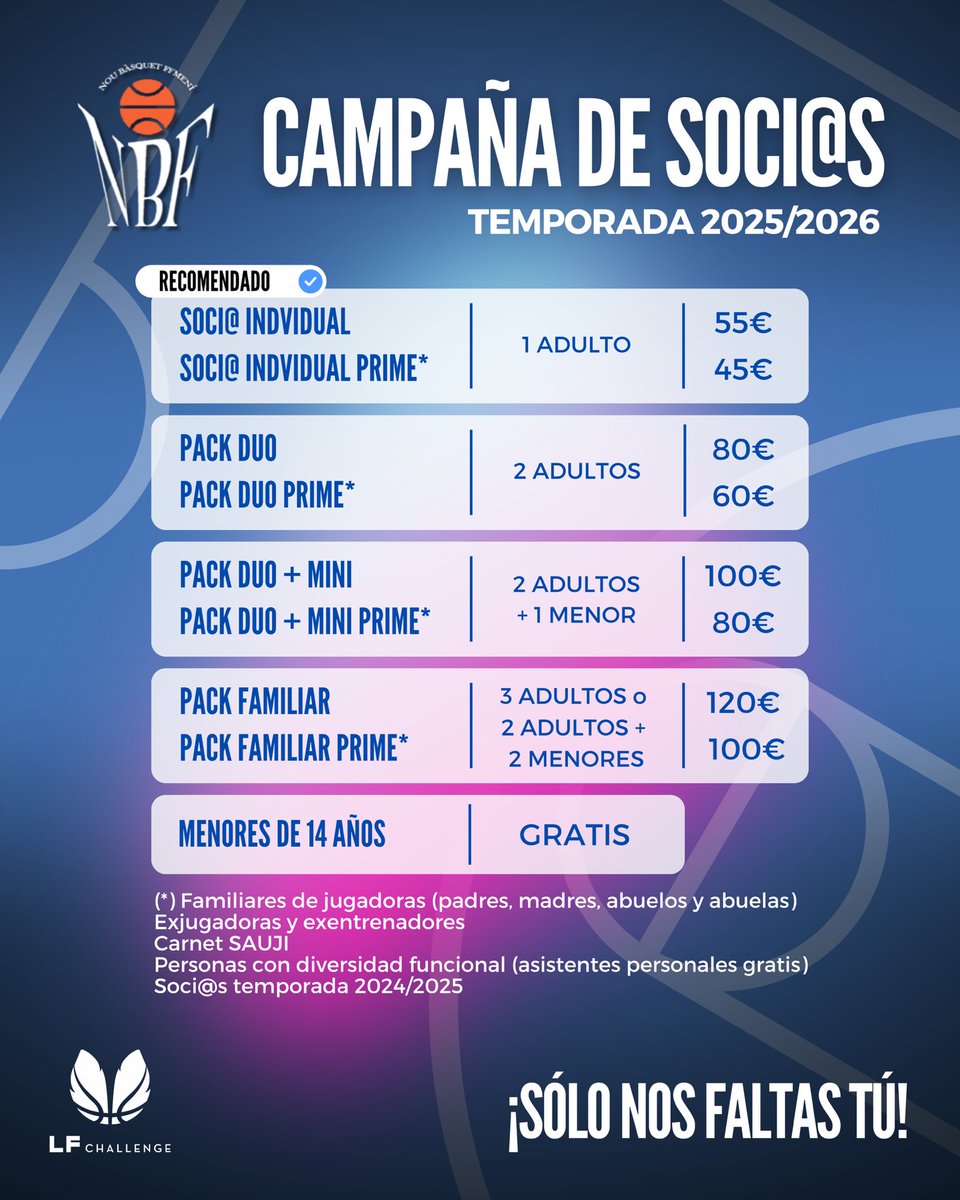 💻 Los precios y toda la información los encontrarás en nuestras redes y en el link.

¡𝗧𝗲 𝗲𝘀𝗽𝗲𝗿𝗮𝗺𝗼𝘀, 𝗖𝗮𝘀𝘁𝗲𝗹𝗹𝗼́𝗻! ¡𝗦𝗢𝗟𝗢 𝗡𝗢𝗦 𝗙𝗔𝗟𝗧𝗔𝗦 𝗧𝗨́! 🙌🏽

#amuntnou🩵🩷 #orgullodeclub