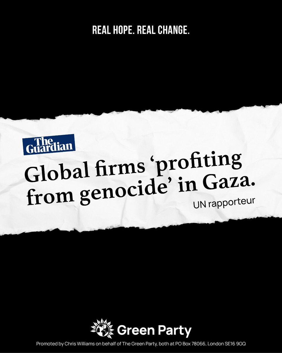 The UN special rapporteur on human rights in the occupied Palestinian territories has made clear that an immediate arms embargo on Israel is necessary.

Labour are still arming the genocidal Israeli regime. When will they value Palestinian lives over corporate profits?