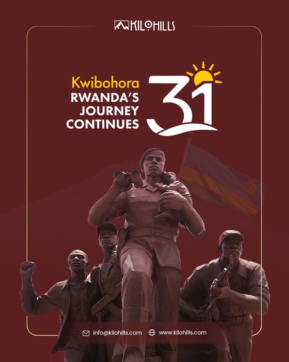 Today, we celebrate Rwanda’s liberation and honor RPA soldiers whose courage and sacrifice ended the 1994 Genocide against the Tutsi, restoring peace and dignity to Rwanda. 
Your legacy of unity and resilience inspires us all.  #Kwibohora31