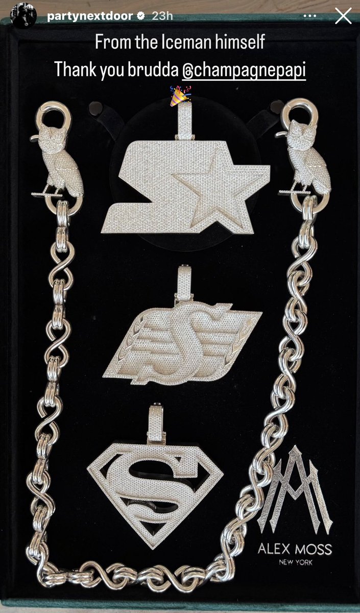 Drake’s Roughriders pendent is getting distributed to other OVO artists. 

Interesting.