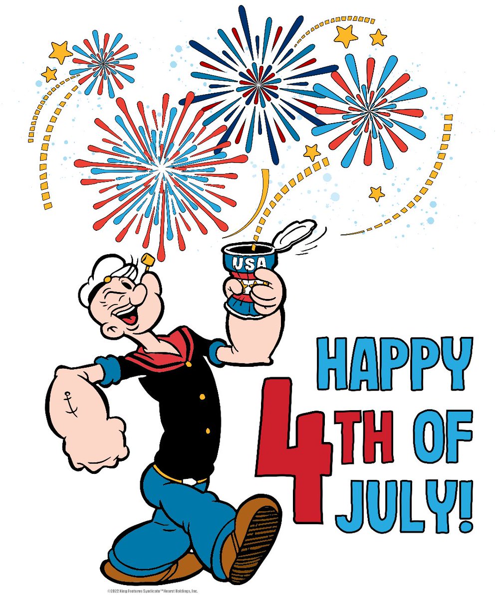 PopeyeTweetsk's tweet image. Happy Fourth of July! #PopeyetheSailorMan #PopeyeStrong
