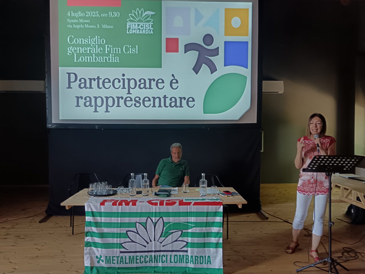 Partecipare è Rappresentare
Consiglio Generale Fim Cisl Lombardia
Progettiamo il futuro   insieme ai Coordinamenti, alle Categorie e a USR