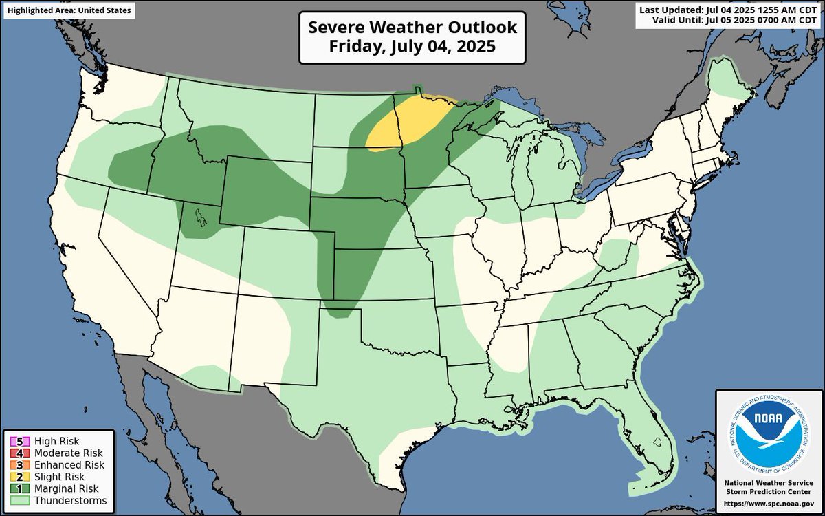 SEVERE WEATHER is possible today for the 4th of July!

Damaging winds, large hail, and a couple of tornadoes are possible. We'll be keeping an eye on this setup in case a live stream is needed.