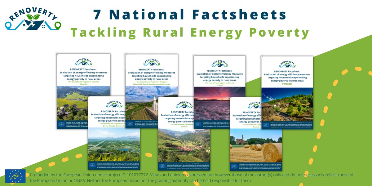 RENOVERTYLife's tweet image. 📢 7 brand new factsheets!
🏡 The #RENOVERTY Project has published its latest findings on data-driven energy efficiency solutions for rural households in 7 countries!
Discover them: ieecp.org/2025/07/01/7-m…