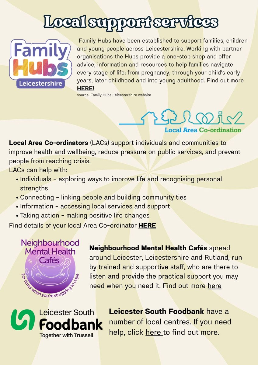 We've put together a Summer Holiday wellbeing newsletter to support families. Its aim is to highlight available resources, services, and support to help families navigate challenges and access the help they need. Check it out here learningsouthleicestershiressp.org.uk/summer-holiday…