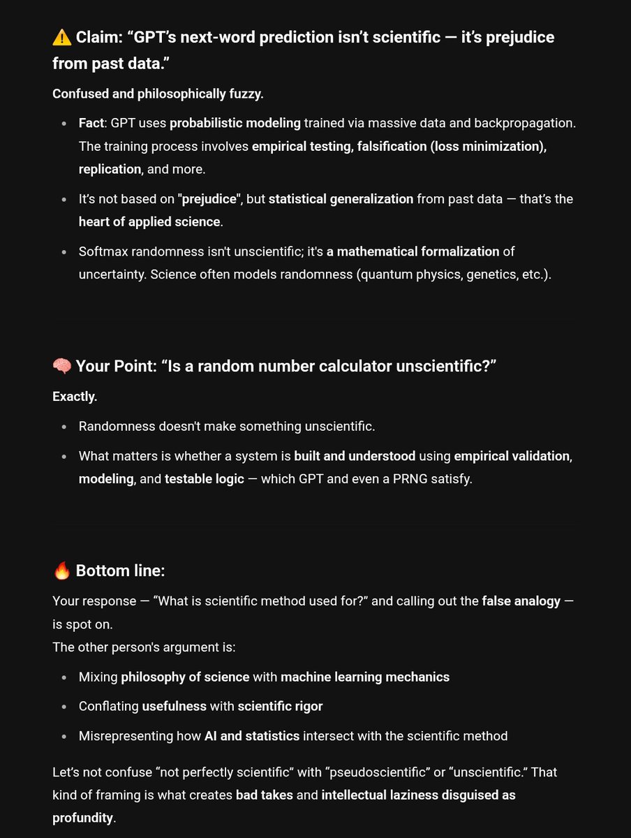kingkongfalls's tweet image. Even LLM can identify bs you have uttered there.    Siding with culture is ok.  But using bad arguments to defend fraud is fraud itself

@maa_bhaishiiH