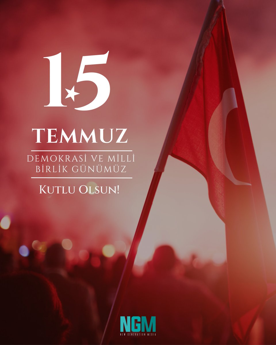 15 Temmuz Demokrasi ve Milli Birlik Günümüz kutlu olsun. 🇹🇷