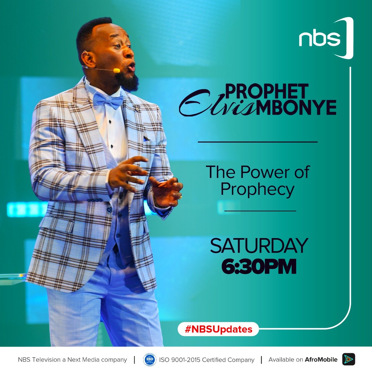 Fireliglntfi's tweet photo. Join us tomorrow at 6:30 PM for “The Power of Prophecy” with @Prophet_elvis as he delivers life-changing revelations that are shaking hearts and sparking transformation.

#ProphetElvisMbonye #NBSUpdates https://t.co/K5sMZ8k8Nm