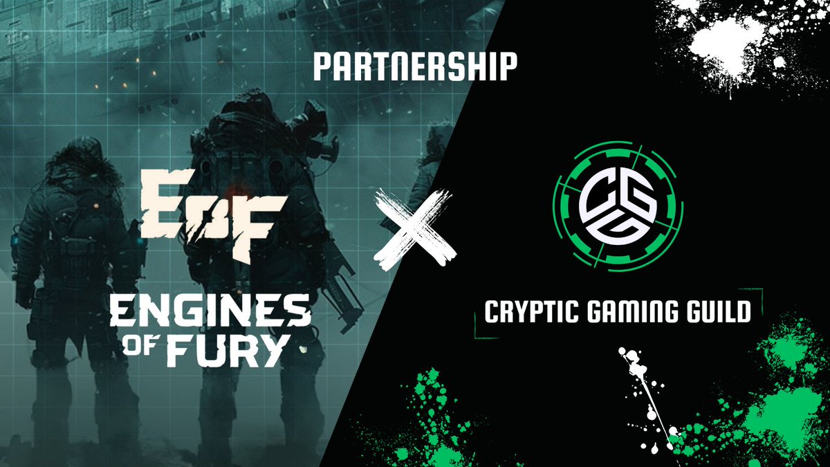 Cryptic Gaming Guild (@thecrypticgg) on Twitter photo 🚨 Partnership Announcement 🚨
Engines of Fury x Cryptic Gaming Guild
We’re thrilled to announce that <a href="/EnginesOfFury/">Engines of Fury 🎮</a> is teaming up with CGG to drive the next era of on-chain action gaming and community-powered competition.
Let’s gear up. The engine is roaring. 🚨 Partnership Announcement 🚨
Engines of Fury x Cryptic Gaming Guild
We’re thrilled to announce that <a href="/EnginesOfFury/">Engines of Fury 🎮</a> is teaming up with CGG to drive the next era of on-chain action gaming and community-powered competition.
Let’s gear up. The engine is roaring.