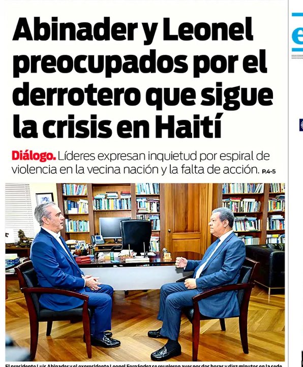 Preocupemonos por  la oleada de refugiados” haitianos nos enviaran . Con patrocinio de ONU . Siempre ha sido su plan . Aprovechan las bandas y el caos en Haití para justificar éxodo . Fusión de hecho RD -Haití . <a href="/luisabinader/">Luis Abinader</a> <a href="/LeonelFernandez/">Leonel Fernández</a>