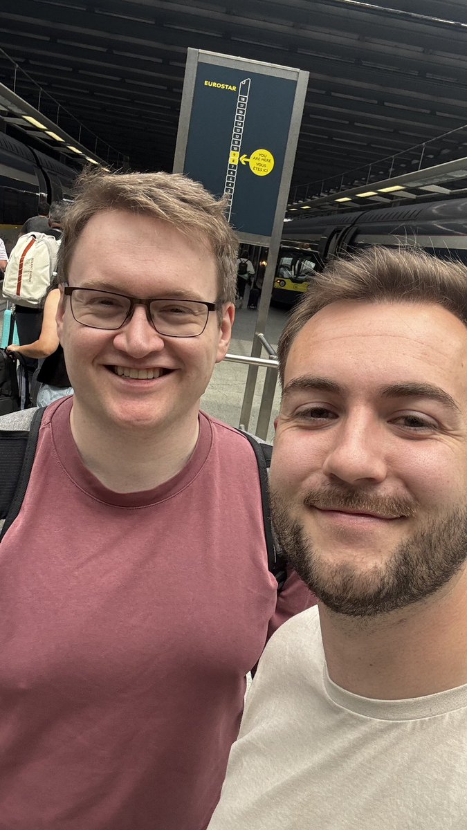 On the way to Paris for the first-ever <a href="/playMFL/">MFL</a> meetup! 🇫🇷🚄

Bumped into none other than <a href="/WorkTheSpace/">Jack</a> at the Eurostar — this trip’s off to a strong start 👀

Let’s gooo! 
#MFL