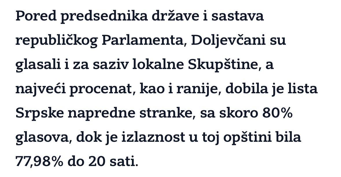 Na sledećim izborima 90% lagano.