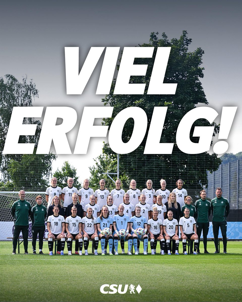 Unsere Frauen-Nationalmannschaft startet heute Abend gegen Polen in die Fußball-Europameisterschaft in der Schweiz. Wir drücken unserem Team die Daumen und freuen uns auf spannende Spiele. Viel Glück und eine tolle EM!