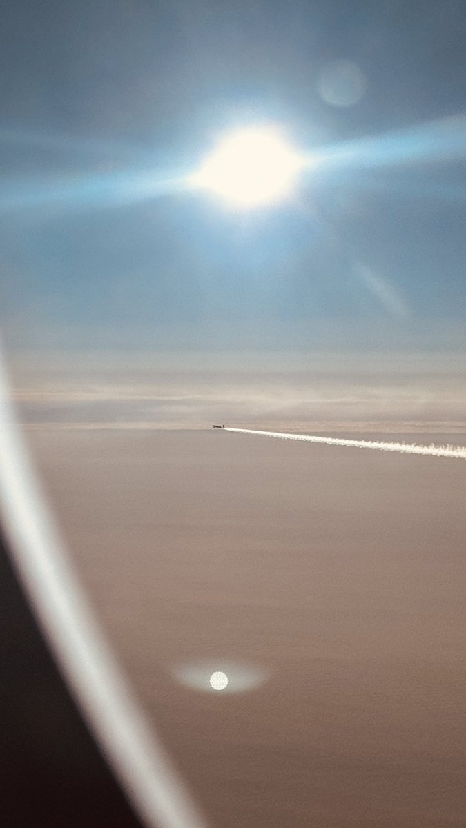 manoj_g33k's tweet image. Caught a fellow bird at crusing altitude today 😇