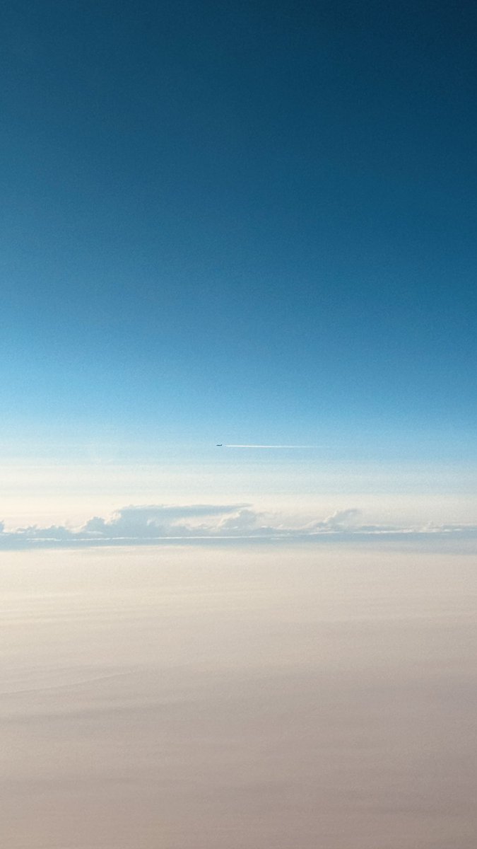 manoj_g33k's tweet image. Caught a fellow bird at crusing altitude today 😇