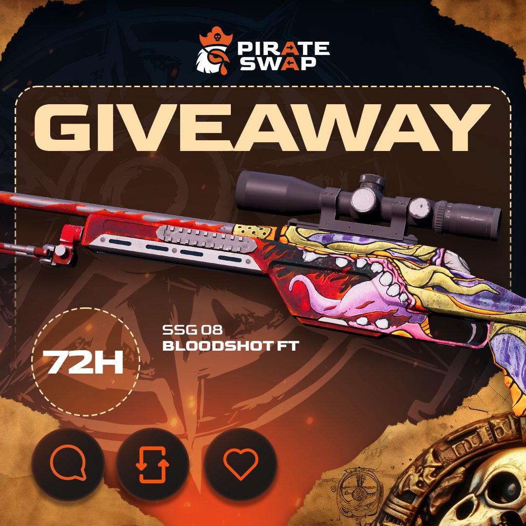 pirateswap_official (@pirateswapcom) on Twitter photo 💰GIVEAWAY ALERT💰
To enter:
✅LIKE 3 LAST POSTS
✅Repost
✅Follow us <a href="/pirateswapcom/">pirateswap_official</a>
🍀Good Luck!
⏰Ends in 48 HOURS!
#CS2 #CS2Giveaway #csgo #giveaways 💰GIVEAWAY ALERT💰
To enter:
✅LIKE 3 LAST POSTS
✅Repost
✅Follow us <a href="/pirateswapcom/">pirateswap_official</a>
🍀Good Luck!
⏰Ends in 48 HOURS!
#CS2 #CS2Giveaway #csgo #giveaways