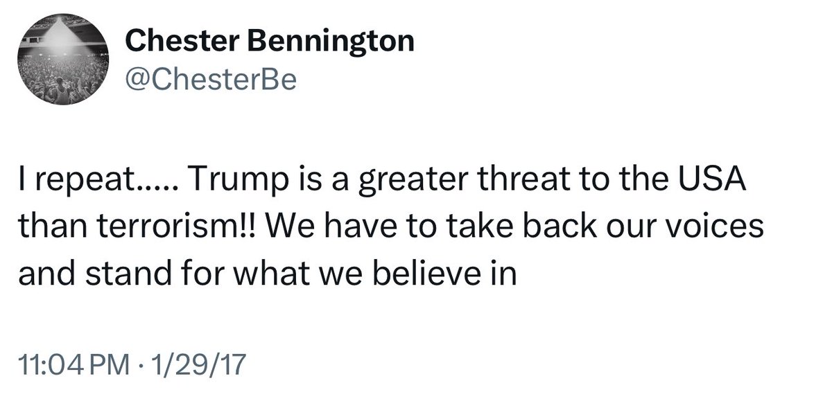 Daily Linkin Park: Chester on politics