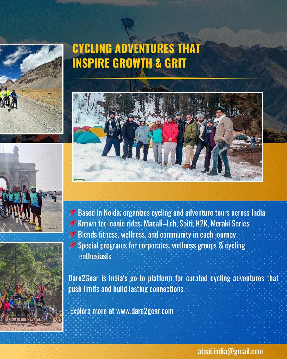 This Friday on #ATOAIMemberShowcase: Meet Tarun Wadhwa, Founder of #Dare2Gear—an IT pro who swapped screens for saddles. 

Through cycling adventures, he inspires bold living, better health &amp; the joy of the open road. 

#ATOAIexplore #RideToReboot #LifeOnTwoWheels