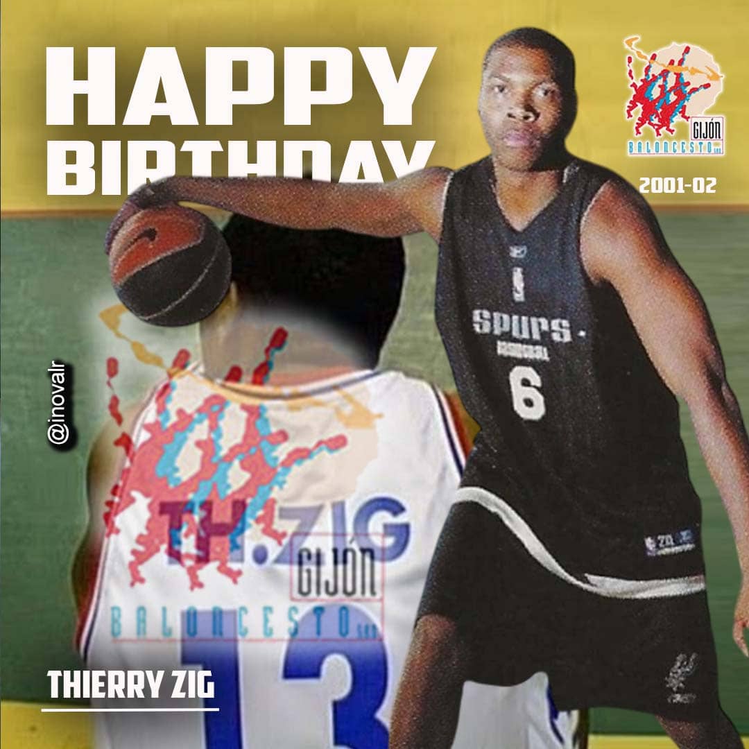 inovalr's tweet photo. Hoy cumple 50 años Thierry Zig 🇫🇷 🎉
Jugador Internacional 🇫🇷 @ffbasketball de #GijónBaloncesto 🔴⚪️ en la temporada 2001-02 de @ACBCOM 🇪🇸 donde promedió 6,4 ppp en 20 mpp
Felicidades Thierry !! 🎂
#LevalloisSC @unicajaCB #CBGranada @FundacionCBG @Metropolitans92 #ParisBR
1/2 https://t.co/uRbMW9g9cu
