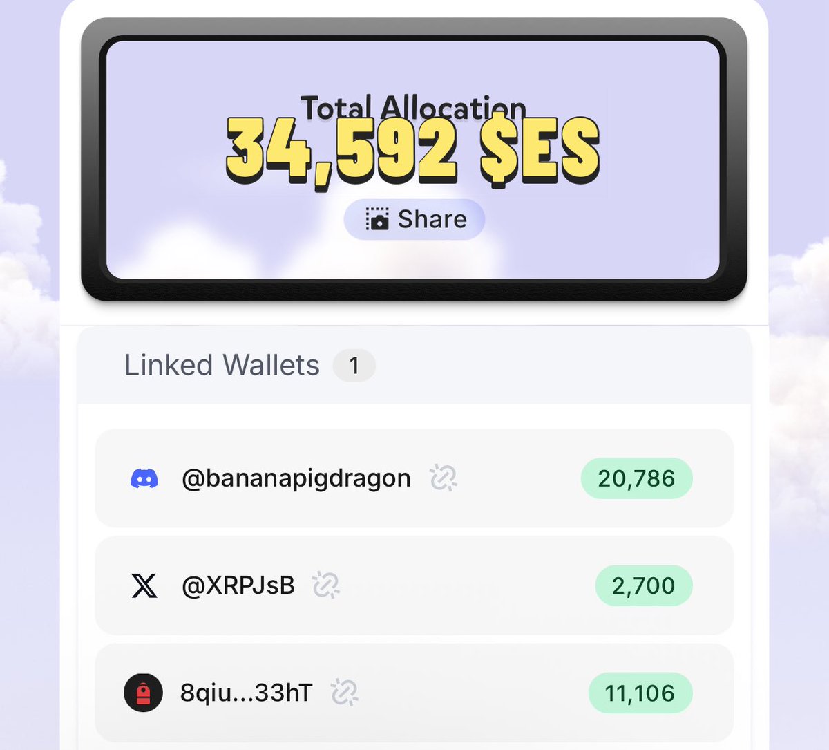 JsB | (🦍, 🦍) (@xrpjsb) on Twitter photo 🟢 Six figure airdrop for JsB 👀
🟢 Let’s say $ES reaches $3 during the bull market (why not?)
🟢 It doesn’t need to happen on day 1
🟢 That would be $105k for JsB
🟢 Six figures for tap tap chain 🐮
🟢 <a href="/EclipseFND/">Eclipse (🐮,🌑)</a> economy go BRRRRR 🟢 Six figure airdrop for JsB 👀
🟢 Let’s say $ES reaches $3 during the bull market (why not?)
🟢 It doesn’t need to happen on day 1
🟢 That would be $105k for JsB
🟢 Six figures for tap tap chain 🐮
🟢 <a href="/EclipseFND/">Eclipse (🐮,🌑)</a> economy go BRRRRR
