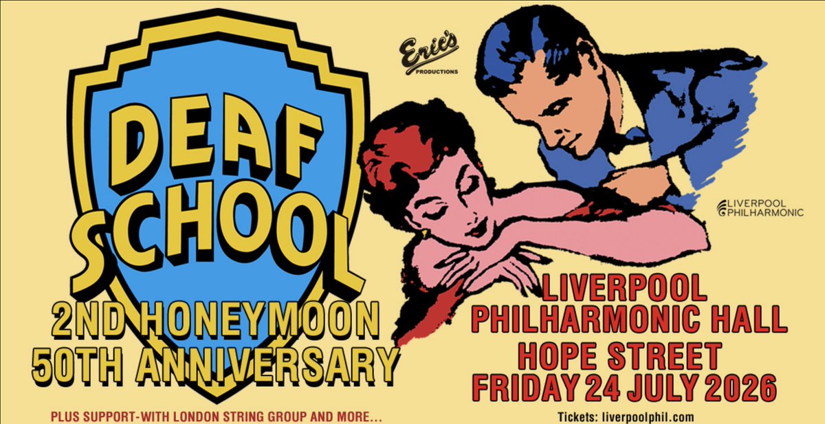 Deaf School Live (@d_s_live) on Twitter photo What to do? After 50 years our friends <a href="/liverpoolphil/">Royal Liverpool Philharmonic</a> have graciously allowed us back in. Cheers, guys!
Members Pre-sale - Monday 7 July 10am
General sale - Tuesday 8 July 10am
Tickets: liverpoolphil.com/whats-on/conte… What to do? After 50 years our friends <a href="/liverpoolphil/">Royal Liverpool Philharmonic</a> have graciously allowed us back in. Cheers, guys!
Members Pre-sale - Monday 7 July 10am
General sale - Tuesday 8 July 10am
Tickets: liverpoolphil.com/whats-on/conte…