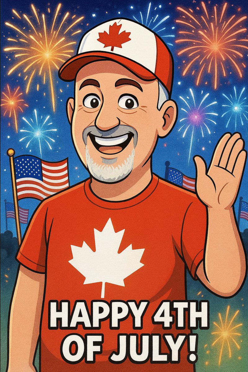 To all my American family and friends! Happy #4thofJuly !!! From your proudly Canadian family and friend!