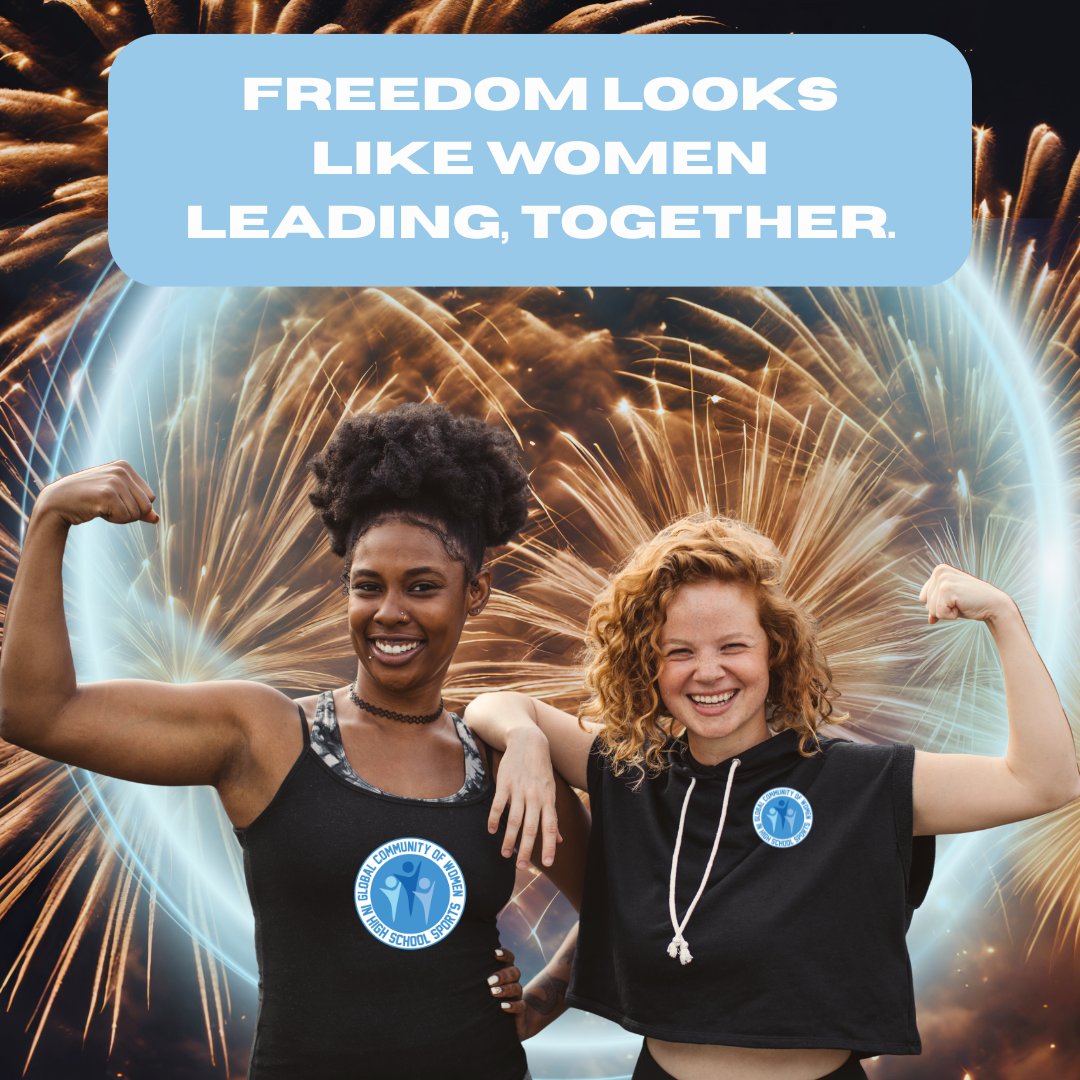 GCWHSS's tweet image. This 4th of July, we’re celebrating more than fireworks 🎆
We're celebrating the freedom to lead loudly,
the courage to blaze trails,
and the power of women showing up for each other.
Here’s to fierce freedom.
#GCWHSS #WomenInSports #IndependenceDay