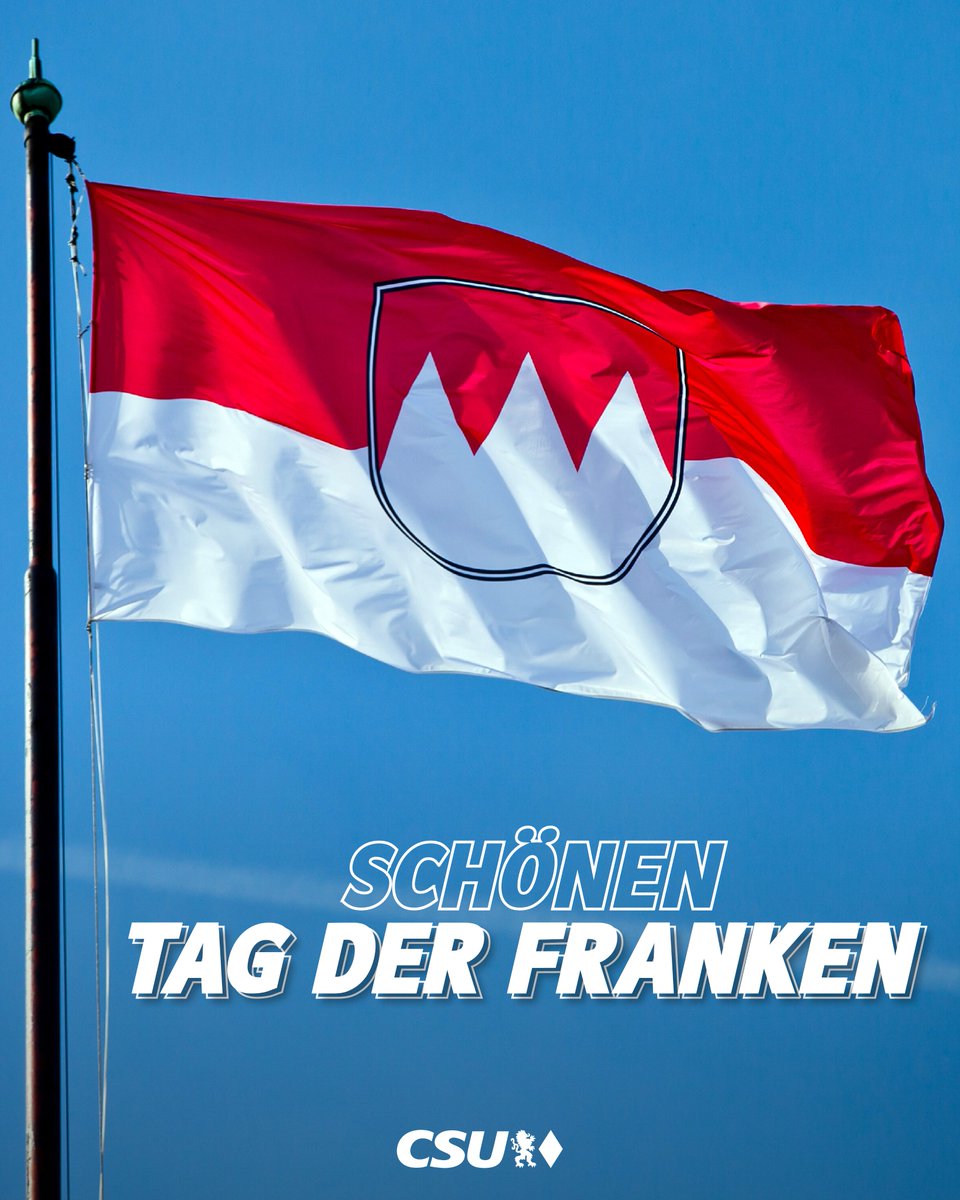 Heute ist der Tag der Franken! Wir wünschen allen Mittel-, Ober- und Unterfranken einen schönen Festtag!