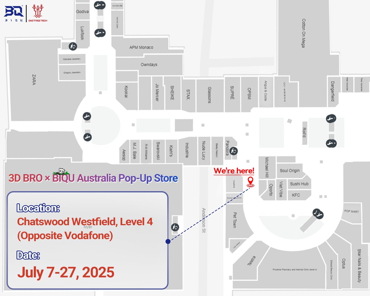 🎉 3D BRO × BIQU  Australia Pop-Up Store is coming soon!

BIQU and BIGTREETECH are teaming up with 3D BRO to bring the Bambu Lab Pop-Up Store experience to Sydney’s Chatswood Westfield!

Come explore our popular Panda Series accessories — designed to take your Bambu Lab 3D