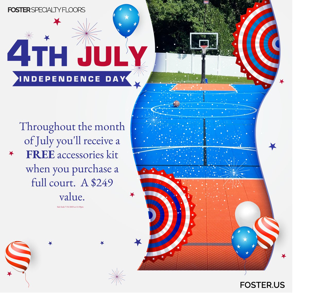 Foster Floors (@fosterfloors) on Twitter photo ๐๐๐ฉ๐ฉ๐ฒ ๐๐ญ๐ก ๐จ๐ ๐๐ฎ๐ฅ๐ฒ ๐๐ซ๐จ๐ฆ ๐
๐จ๐ฌ๐ญ๐๐ซ ๐๐ฉ๐๐๐ข๐๐ฅ๐ญ๐ฒ ๐
๐ฅ๐จ๐จ๐ซ๐ฌ!
Celebrate with a ๐๐ฅ๐๐ accessories kit (a $249 value) when you purchase a full court now through July 31st!
Itโs the perfect time to build your dream court and gear up for summer. Don't ๐๐๐ฉ๐ฉ๐ฒ ๐๐ญ๐ก ๐จ๐ ๐๐ฎ๐ฅ๐ฒ ๐๐ซ๐จ๐ฆ ๐
๐จ๐ฌ๐ญ๐๐ซ ๐๐ฉ๐๐๐ข๐๐ฅ๐ญ๐ฒ ๐
๐ฅ๐จ๐จ๐ซ๐ฌ!
Celebrate with a ๐๐ฅ๐๐ accessories kit (a $249 value) when you purchase a full court now through July 31st!
Itโs the perfect time to build your dream court and gear up for summer. Don't