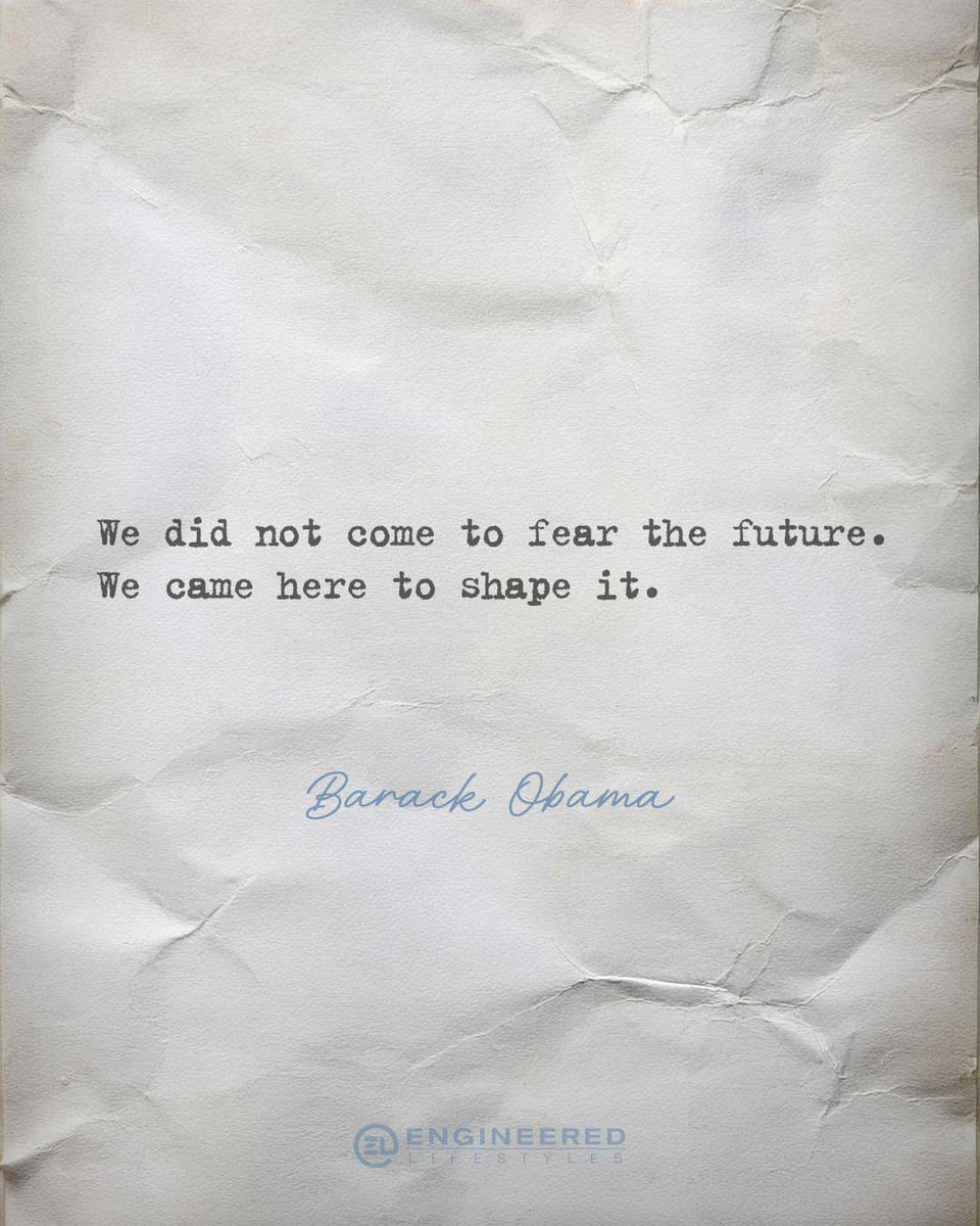 EngLifestyles's tweet image. “We did not come to fear the future. We came here to shape it.” ~ Barack Obama
Entrepreneurs, your purpose is to create, build, and lead the future you envision. Don’t fear it. Shape it.
#EntrepreneurMindset #LeadershipQuotes #BusinessMotivation #CreateYourFuture #SuccessDriven