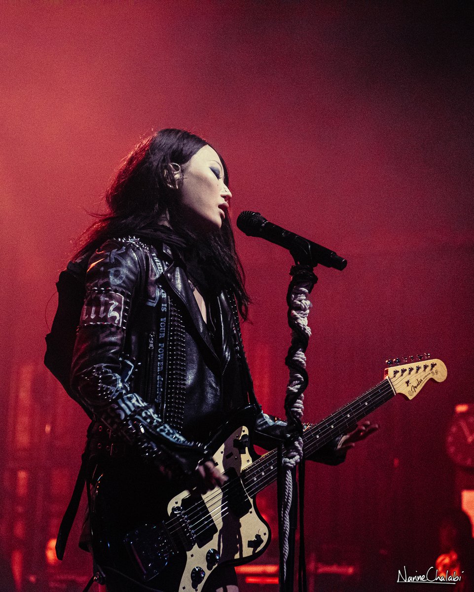 Vroom vroom... the outstanding #yeule rode into #O2ForumKentishTown for a night of incredible live music 🏍️

📸 <a href="/narinechalabi/">Narine - photographer🇬🇧</a> 

O2 Forum Kentish Town - 03.07.2025